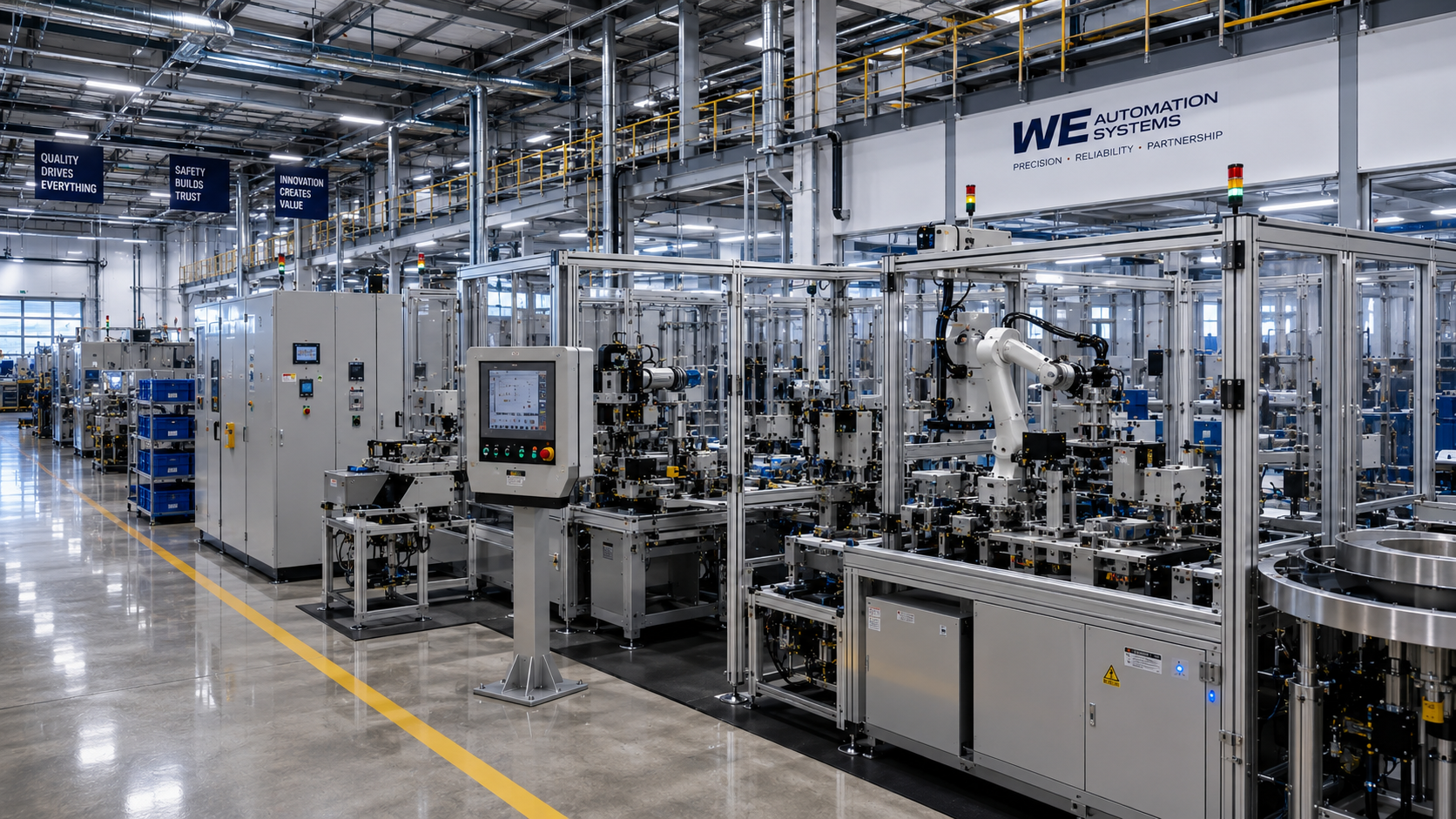 WE Automation Systems advanced industrial automation environment
